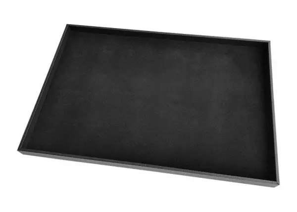 Lot de 10 Grands Plateau Bijoutier Présentation Fond Plat 60 x 40 x 3 cm