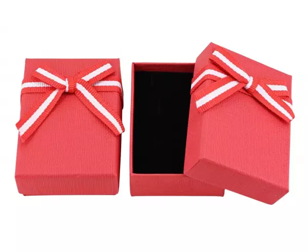 Lot de 120 Boîtes Cadeau Universelles Rouges avec Ruban et Noeud - 8 x 5 cm