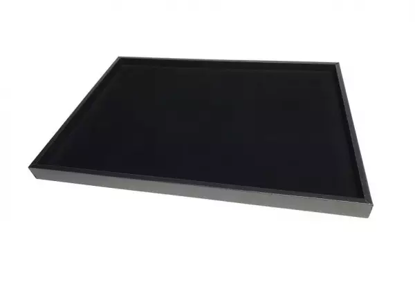 Lot de 10 Grands Plateau Bijoutier Présentation Fond Plat 60 x 40 x 3 cm