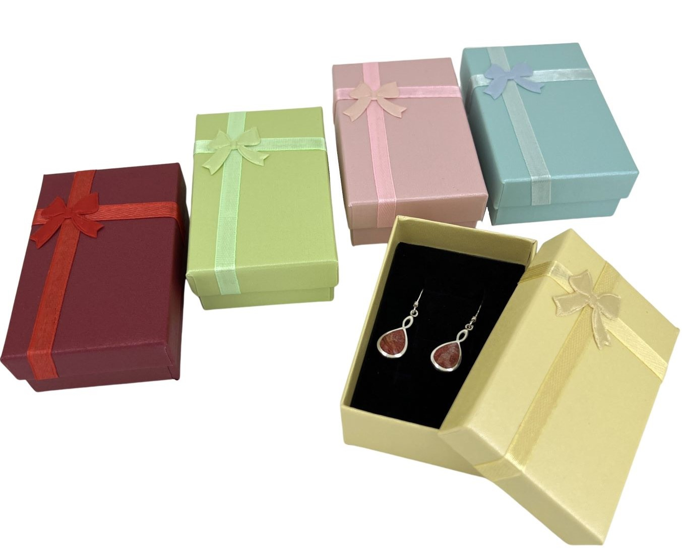 Boîte cadeaux bijoux beige, petit coffret cadeaux parfum, boîte déco.