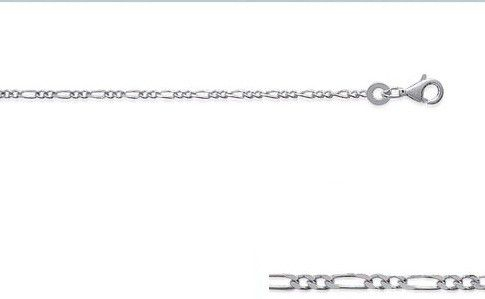Lot de 3 Chaines Maille Figaro Diamantées - 3 Tailles - ARC132