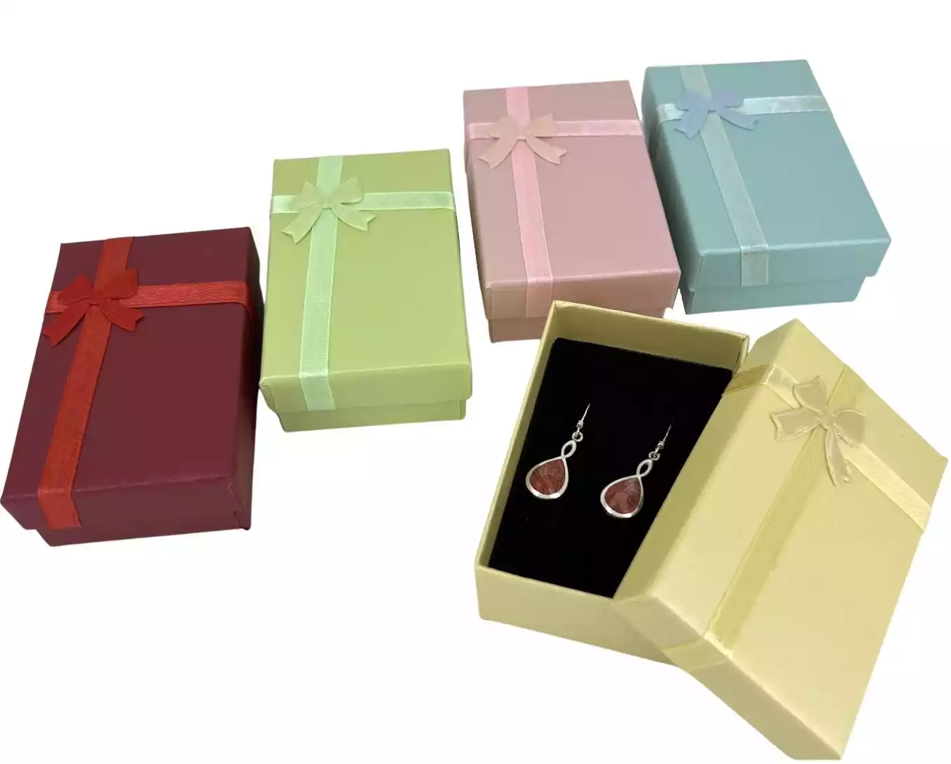 24 Boîtes Cadeau Universelles pour Bijoux - 8 x 5 cm 