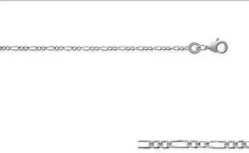 Lot de 3 Chaines Maille Figaro Diamantées - 3 Tailles - ARC132 